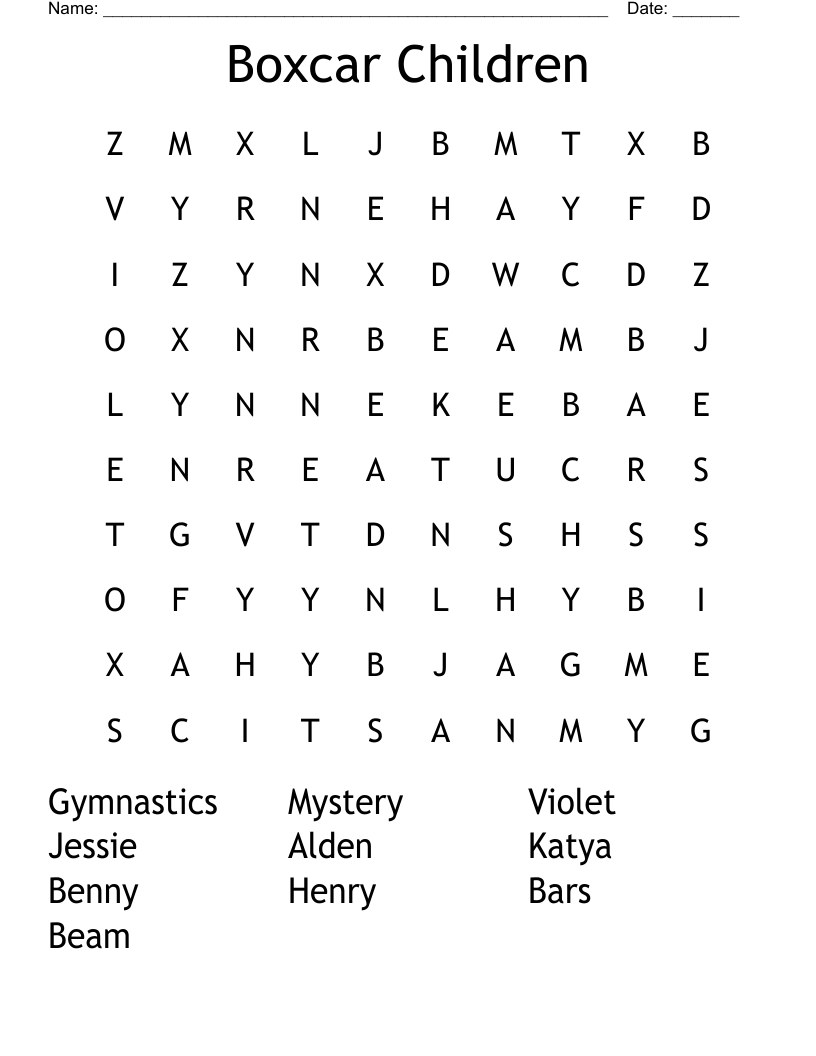 Word Search Printable Children Word Search Printable Children
