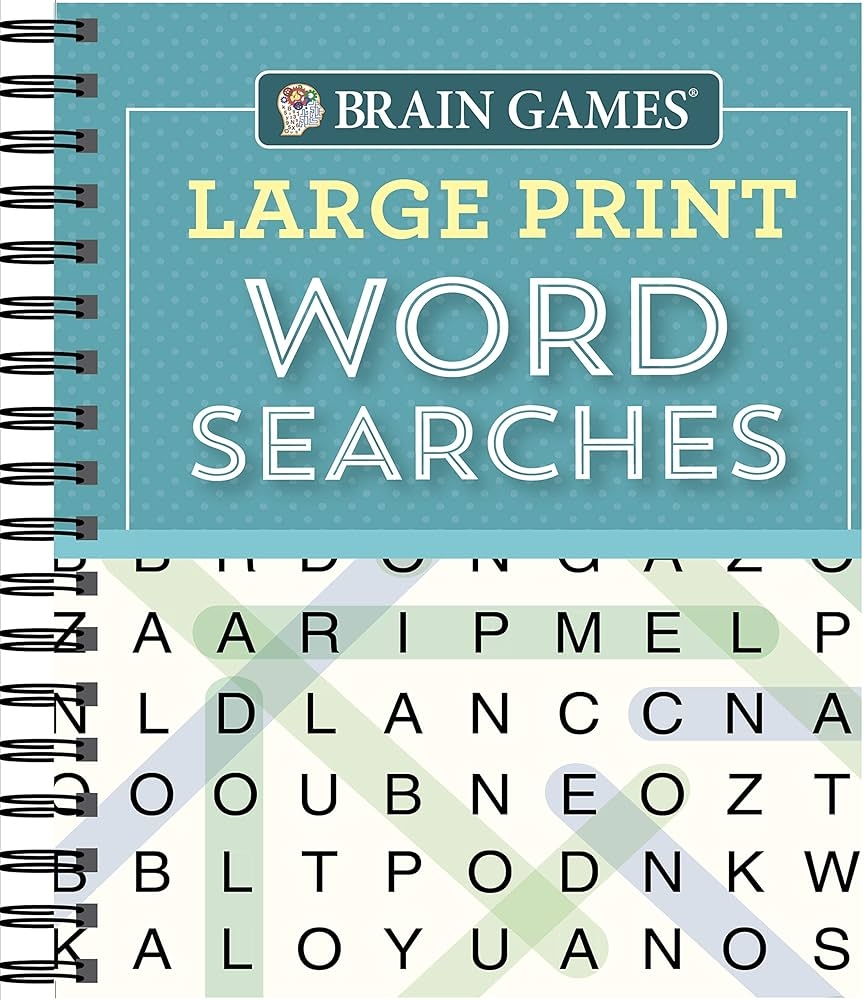 Brain Games Large Print Word Searches Teal Publications International Ltd Brain Games 9781640304604 Amazon Books