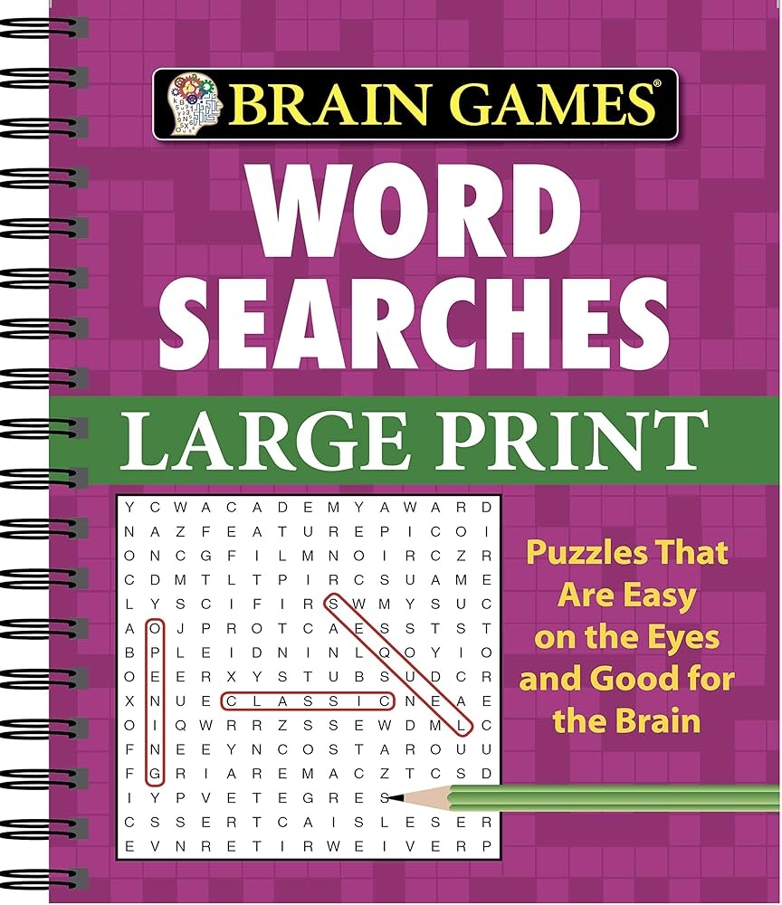 Brain Games Word Searches Large Print Purple Publications International Ltd Brain Games 9781412777629 Amazon Books