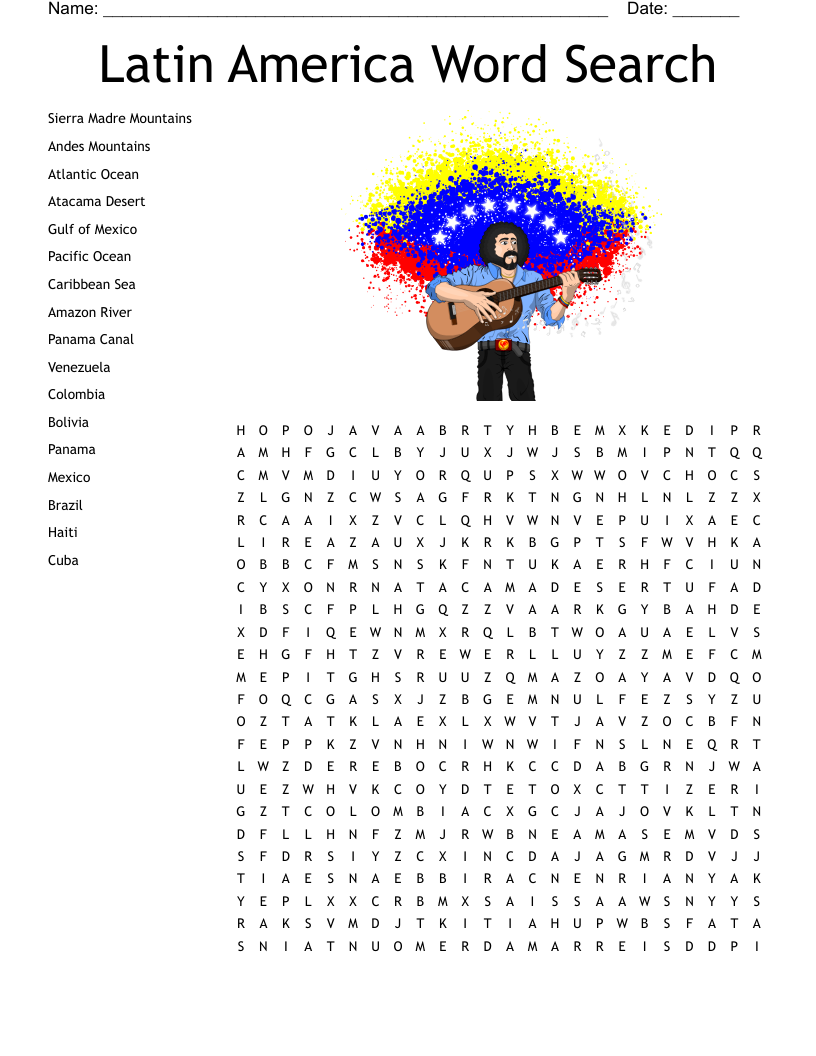 Brazil Word Search WordMint