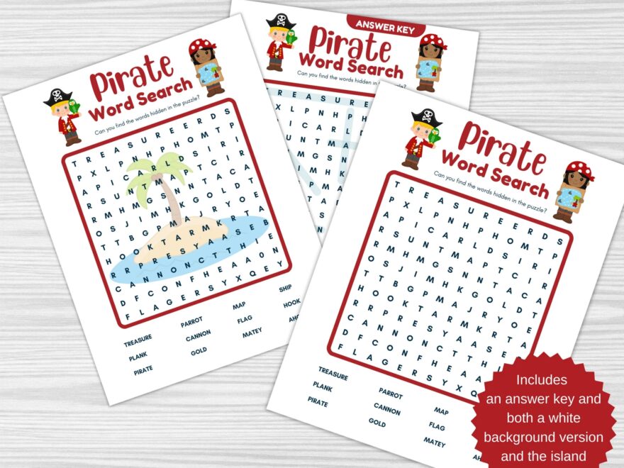 Buy Printable Pirate Word Search Pirate Printable Instant Download Pirate Party Game Activity Printable Word Search Pirate Printable Online In India Etsy