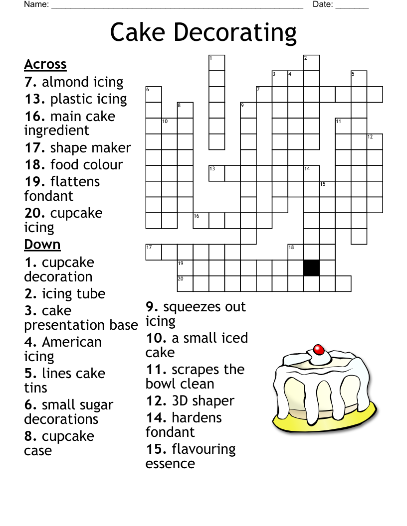 Cakes Word Search WordMint Cakes Word Search WordMint