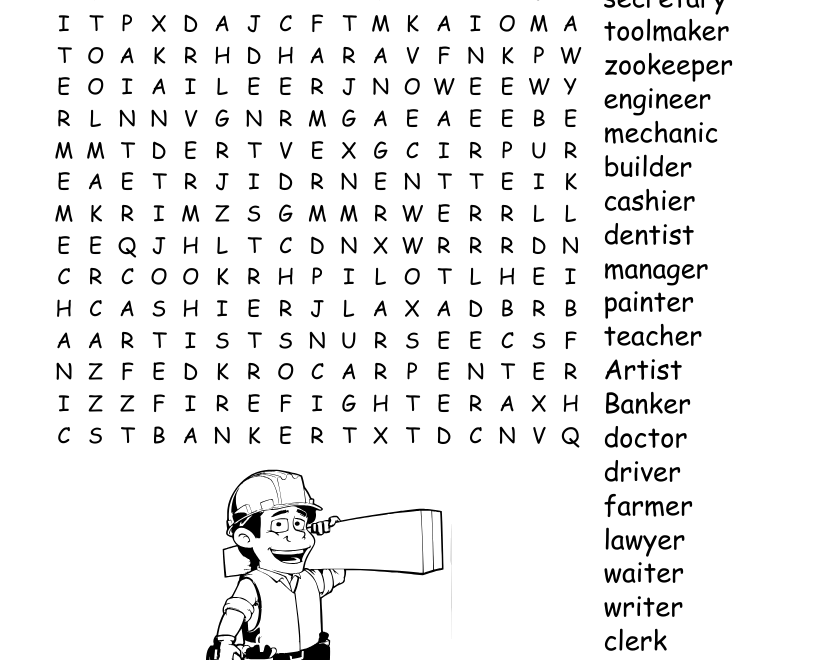 Career Word Search WordMint