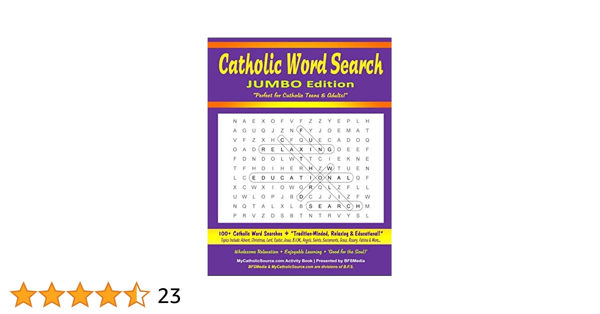 Catholic Word Search JUMBO Edition 100 Catholic Word Searches Incl Advent Christmas Lent Easter Jesus B V M Angels Saints Educational Catholic Activity Book Series Activity Book MyCatholicSource 9798612753162 Amazon Catholic Word Search JUMBO Edition 100 Catholic Word Searches Incl Advent Christmas Lent Easter Jesus B V M Angels Saints Educational Catholic Activity Book Series Activity Book MyCatholicSource 9798612753162 Amazon