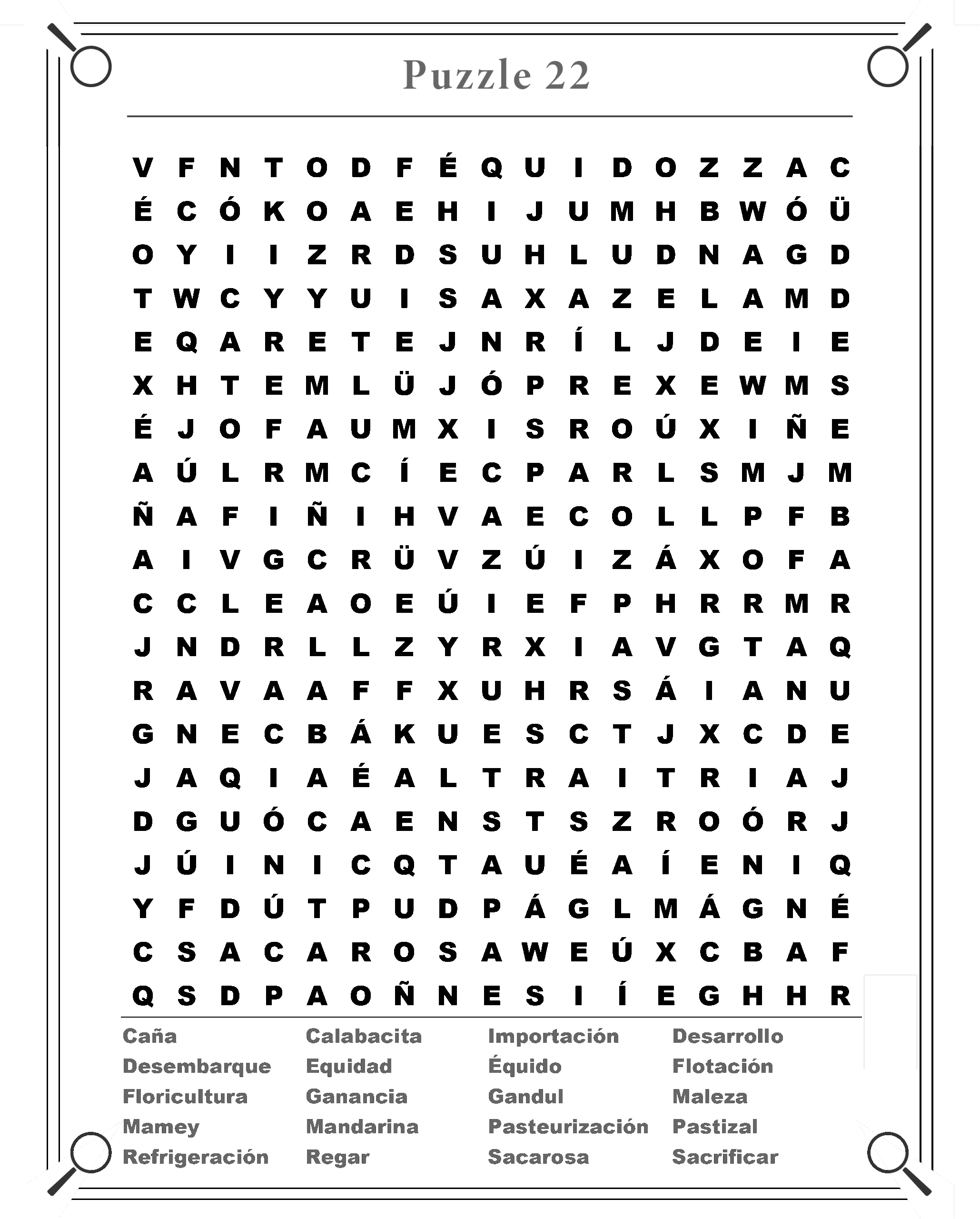 Challenging Spanish Word Search Workbook With Solutions Made By Teachers
