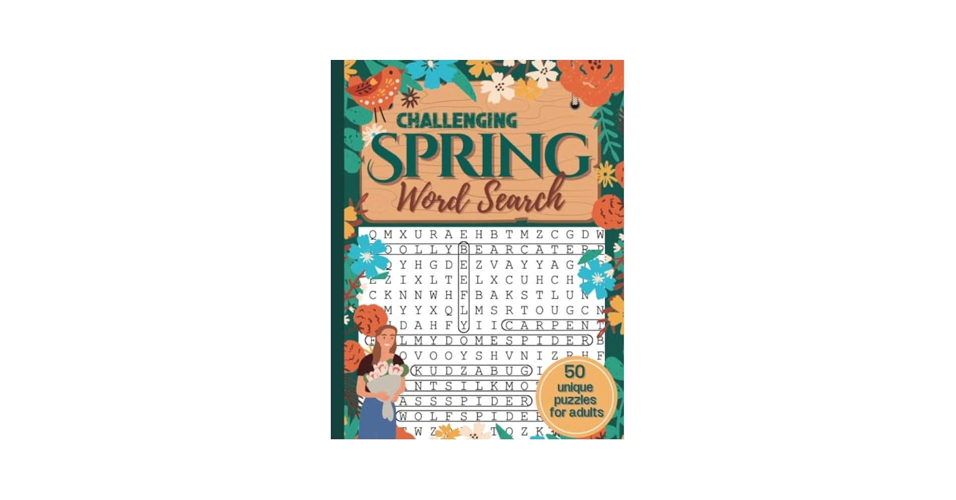Spring Word Search Printable Difficult Word Search