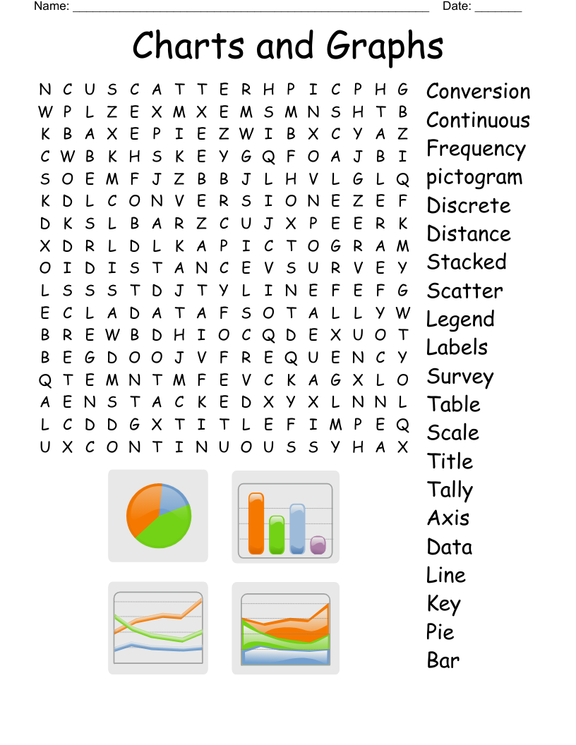 Charts And Graphs Word Search WordMint