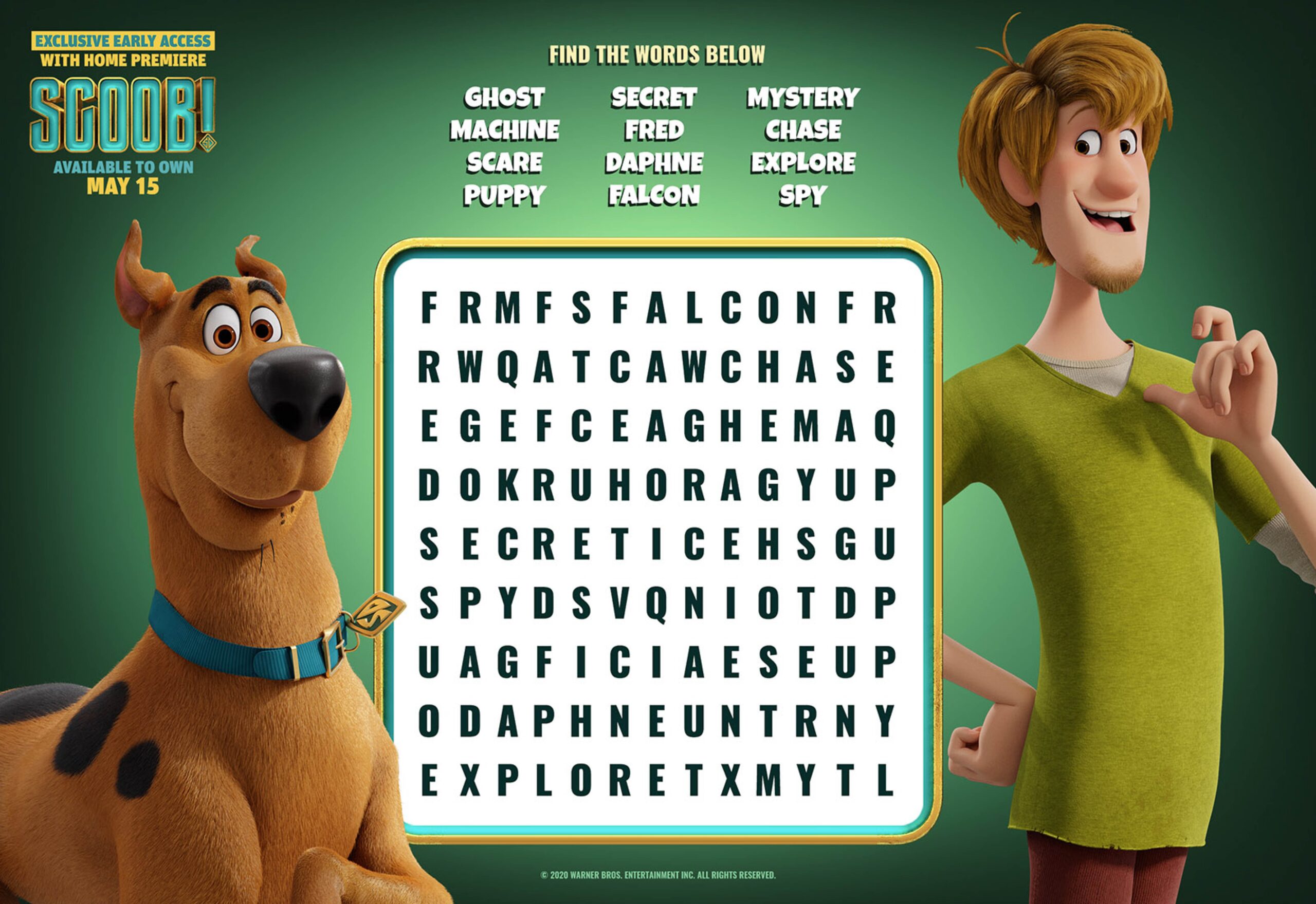 Check Out These Scoob Activity Sheets Fandango