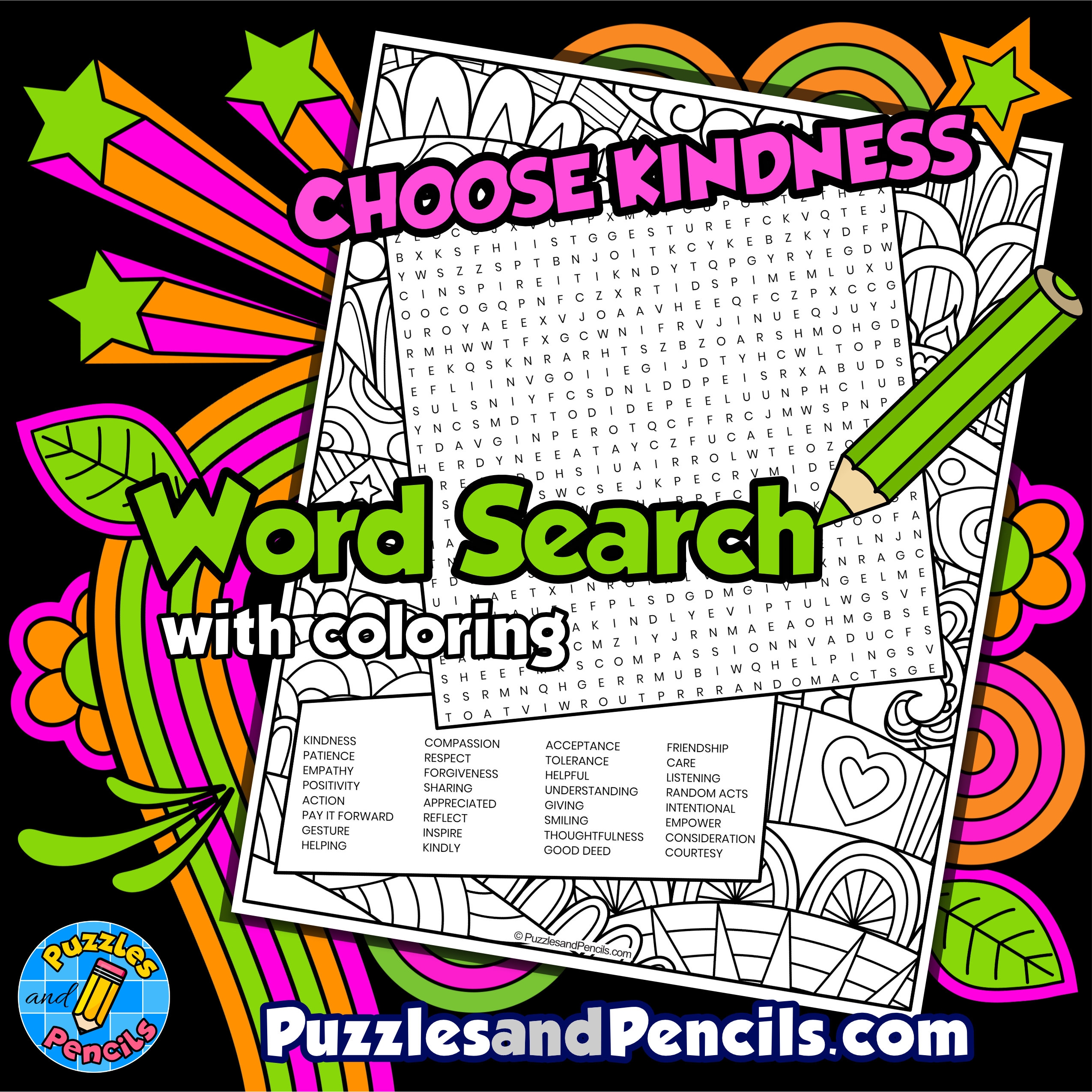 Printable Kindness Word Search