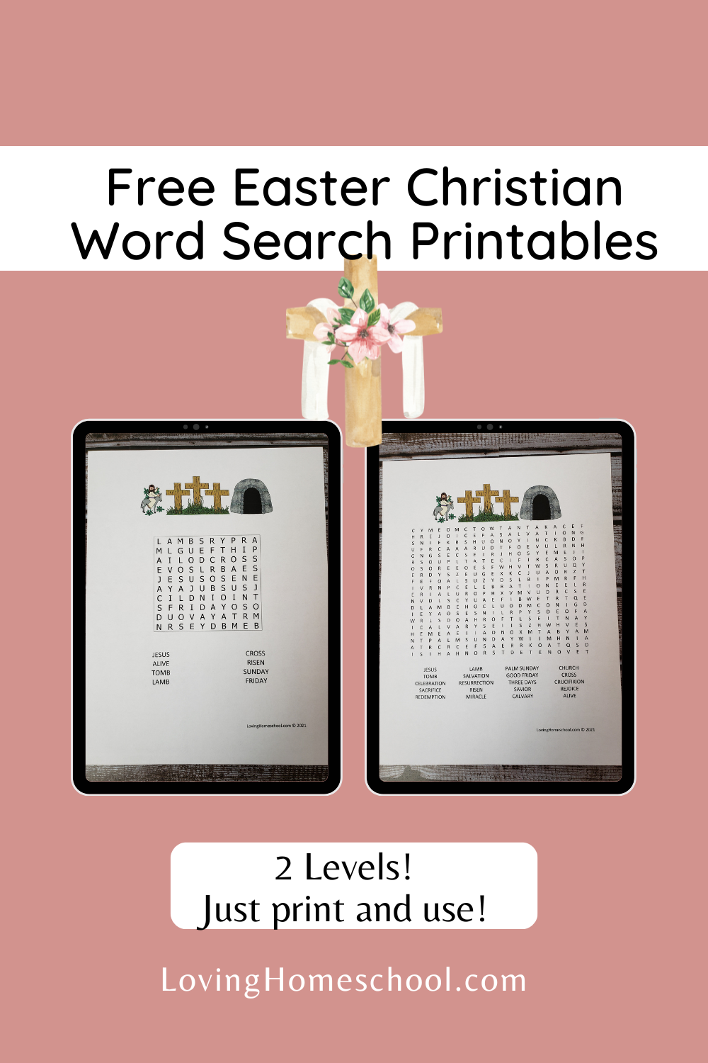 Christian Easter Word Search LovingHomeschool
