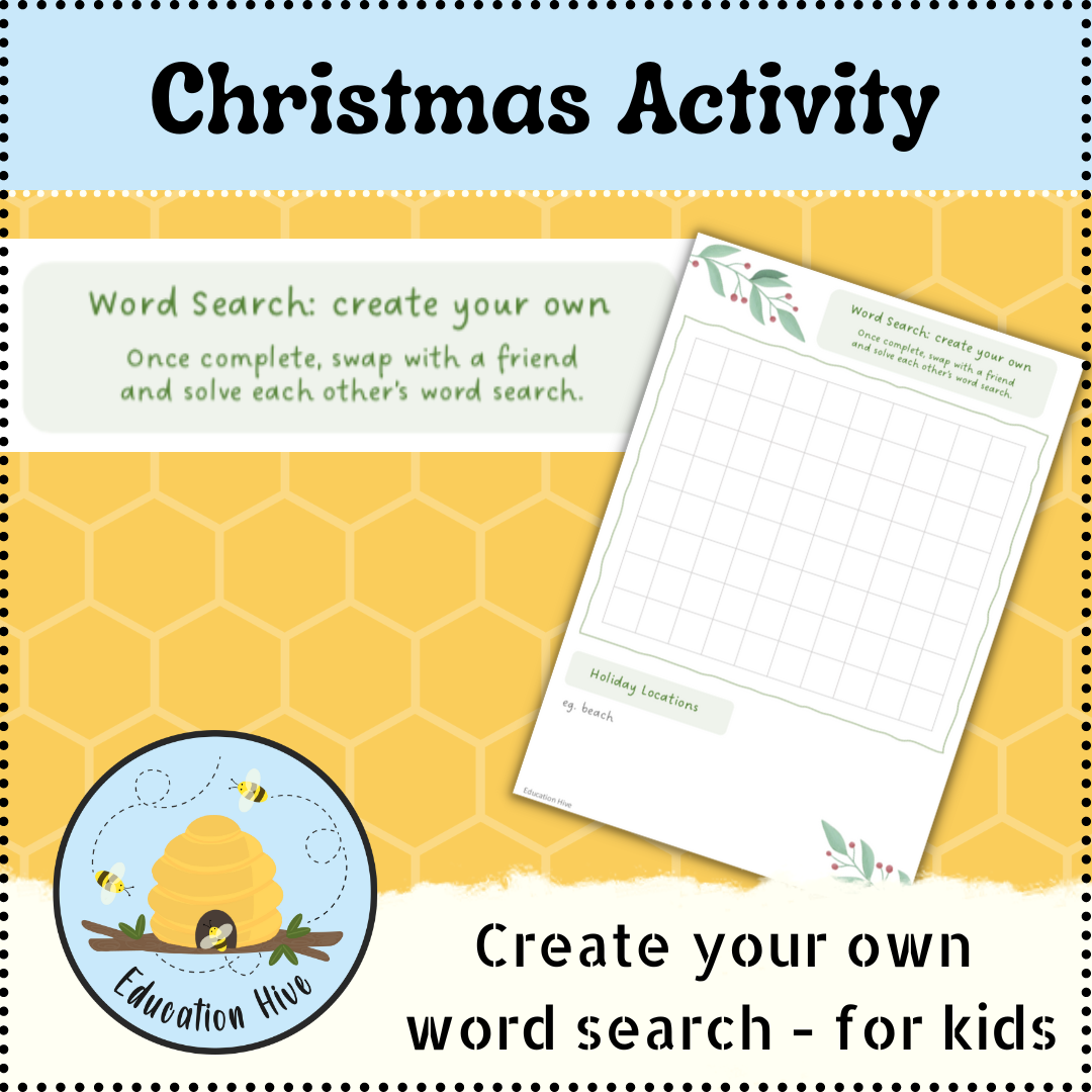 Create Your Own Word Search Printable