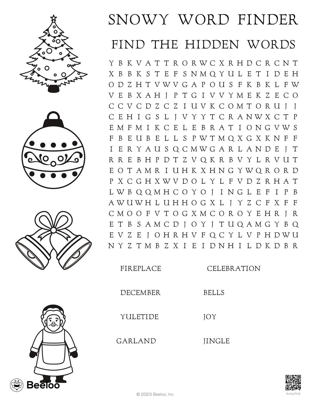 Christmas Word Search Printables 1st Grade