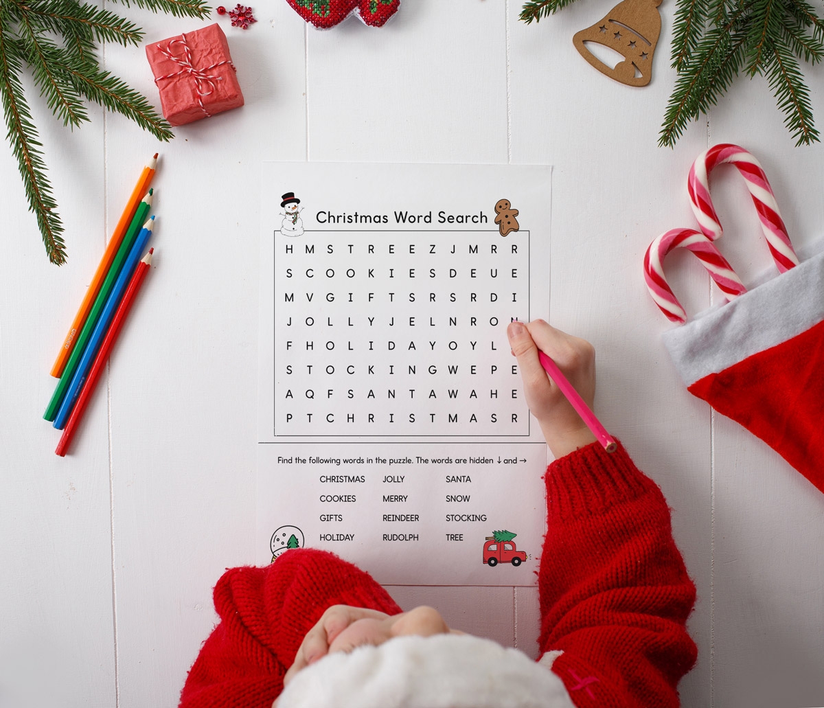 Christmas word find printable free easy version Mom Envy