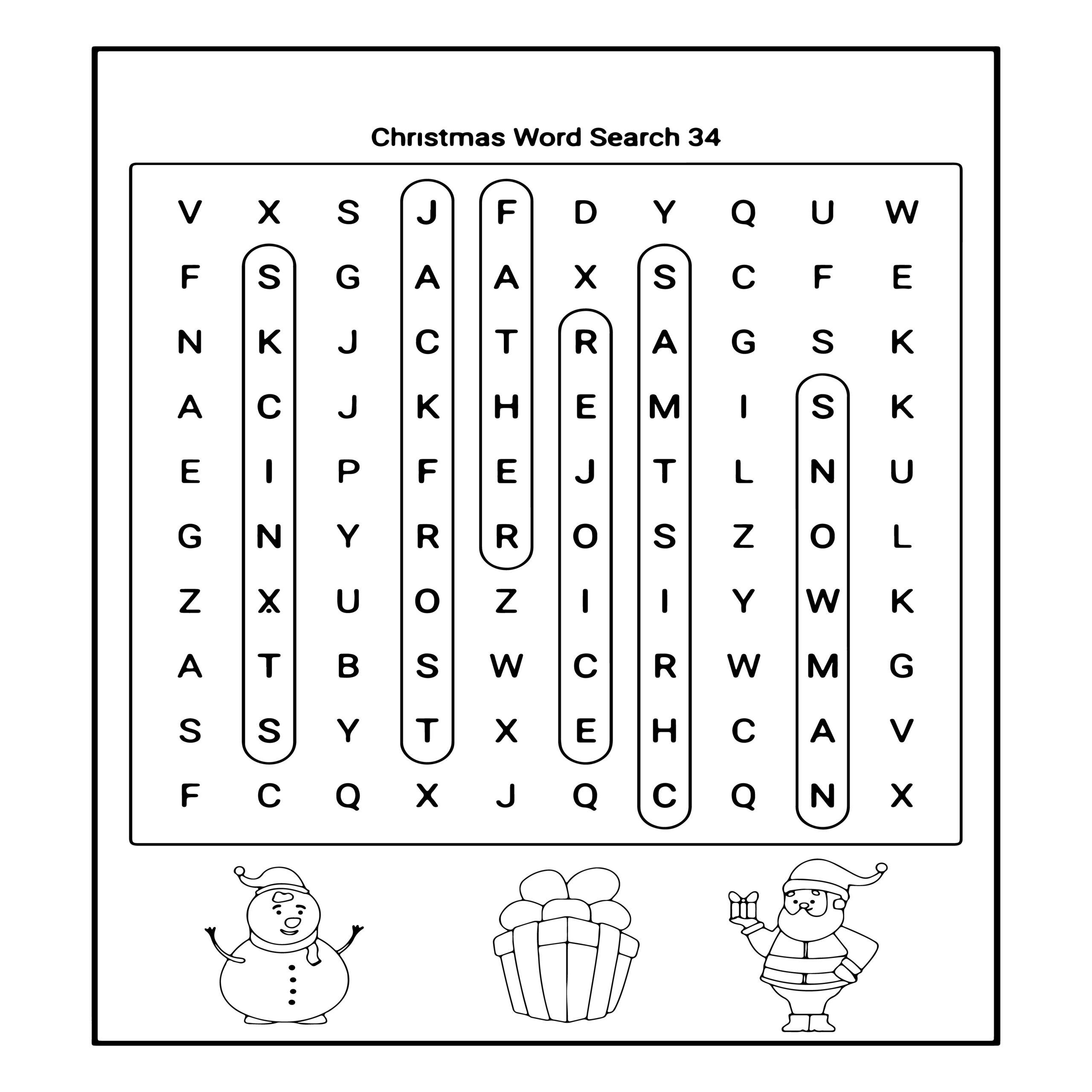 Christmas Word Search 80 Words Kids Need To Read By 1st Grade Word Search Made By Teachers