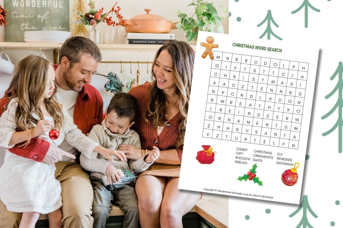 Christmas Word Search For Kids