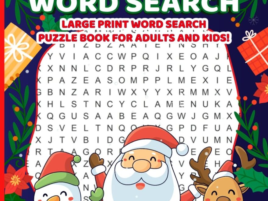 Christmas Word Search Large Print Word Search Puzzle Book For Adults And Kids Parade Puzzle Green Huxley 9781790512355 Amazon Books