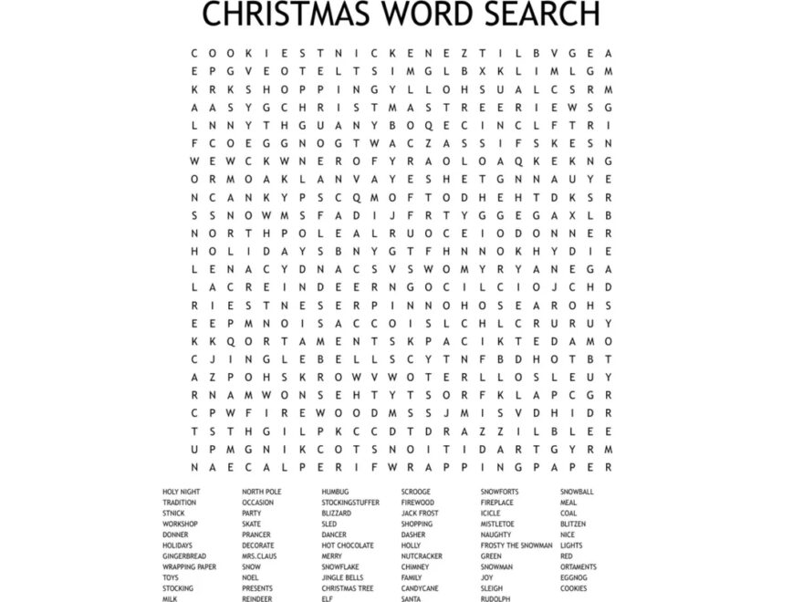 Christmas Word Search Printable Download PDF Instant Digital Download Christmas Party Game Kid s Activity Classroom Activity Etsy Sweden