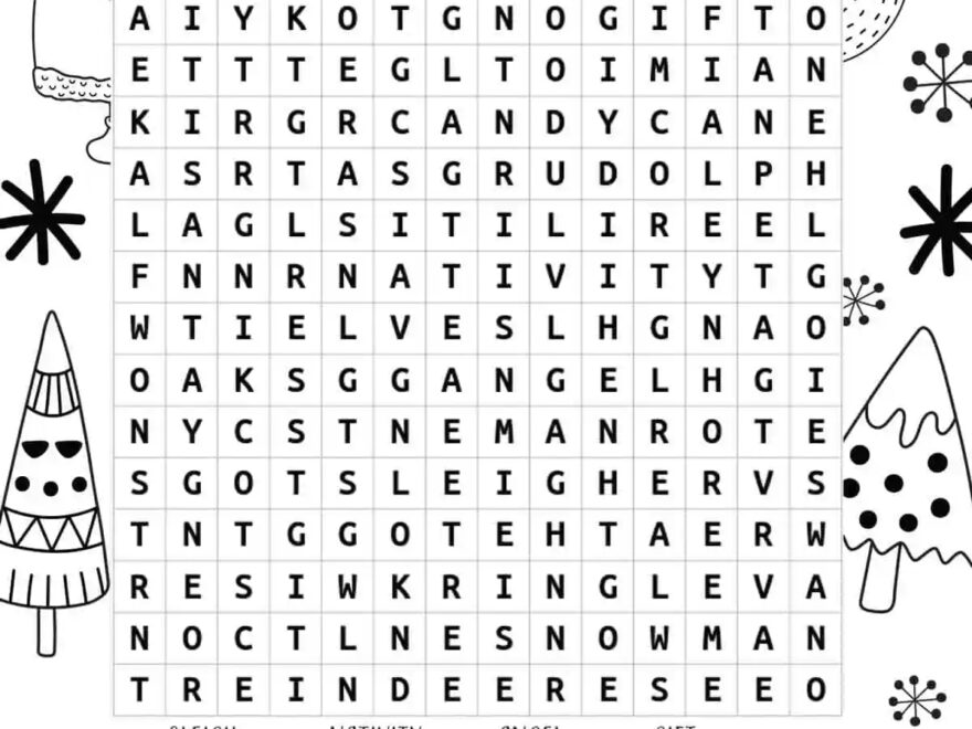 Christmas Word Search Skip To My Lou