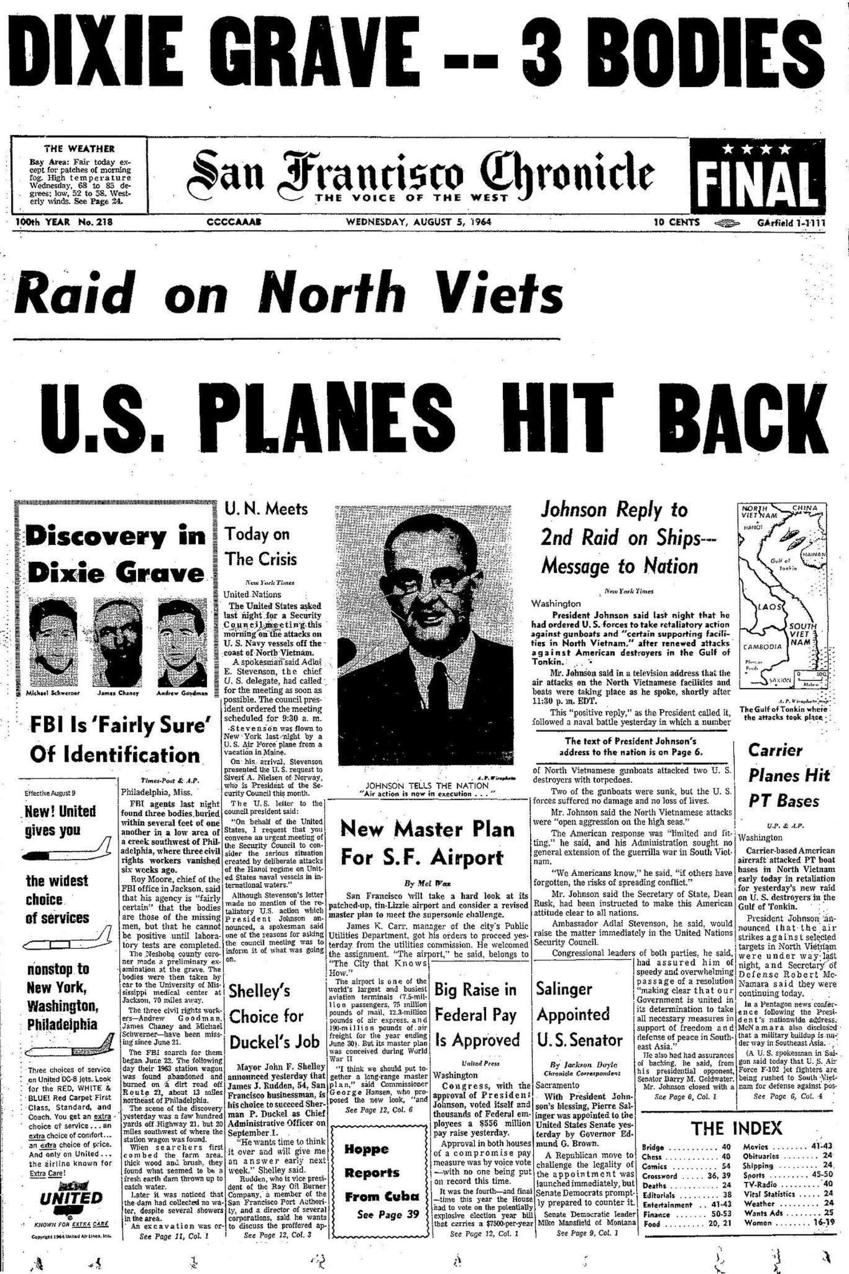 chronicle covers a big day of bad news in 1960s