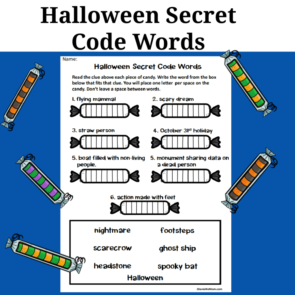 Halloween Word Search Free Printable Decoder
