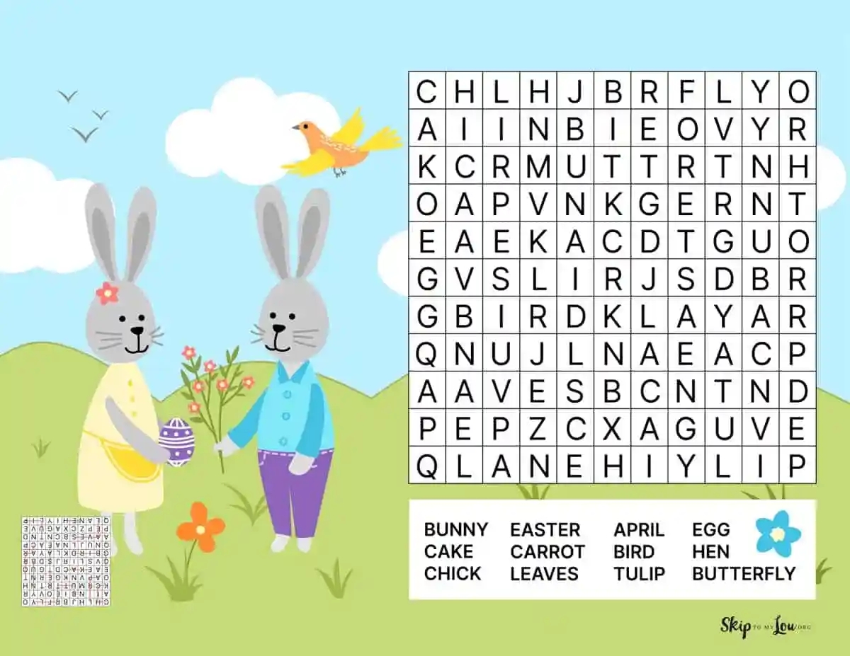Free Easter Printable Word Search