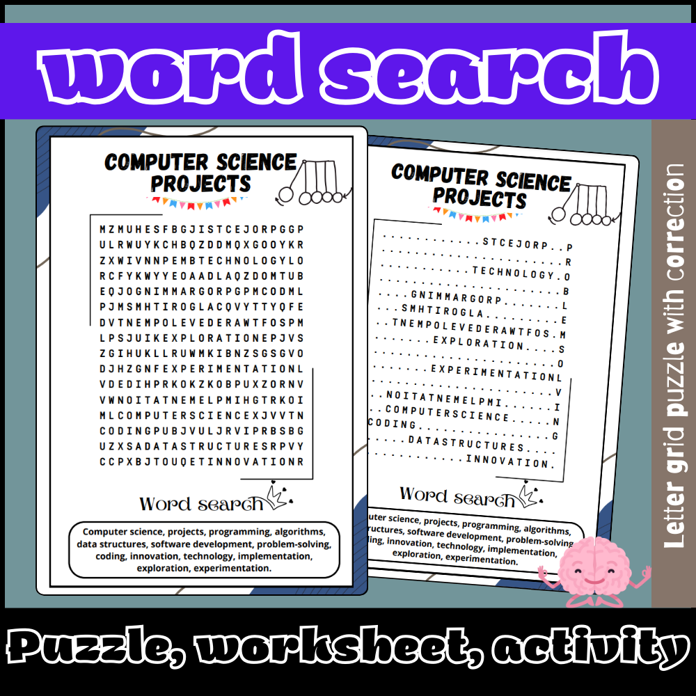 Printable Computer Word Search