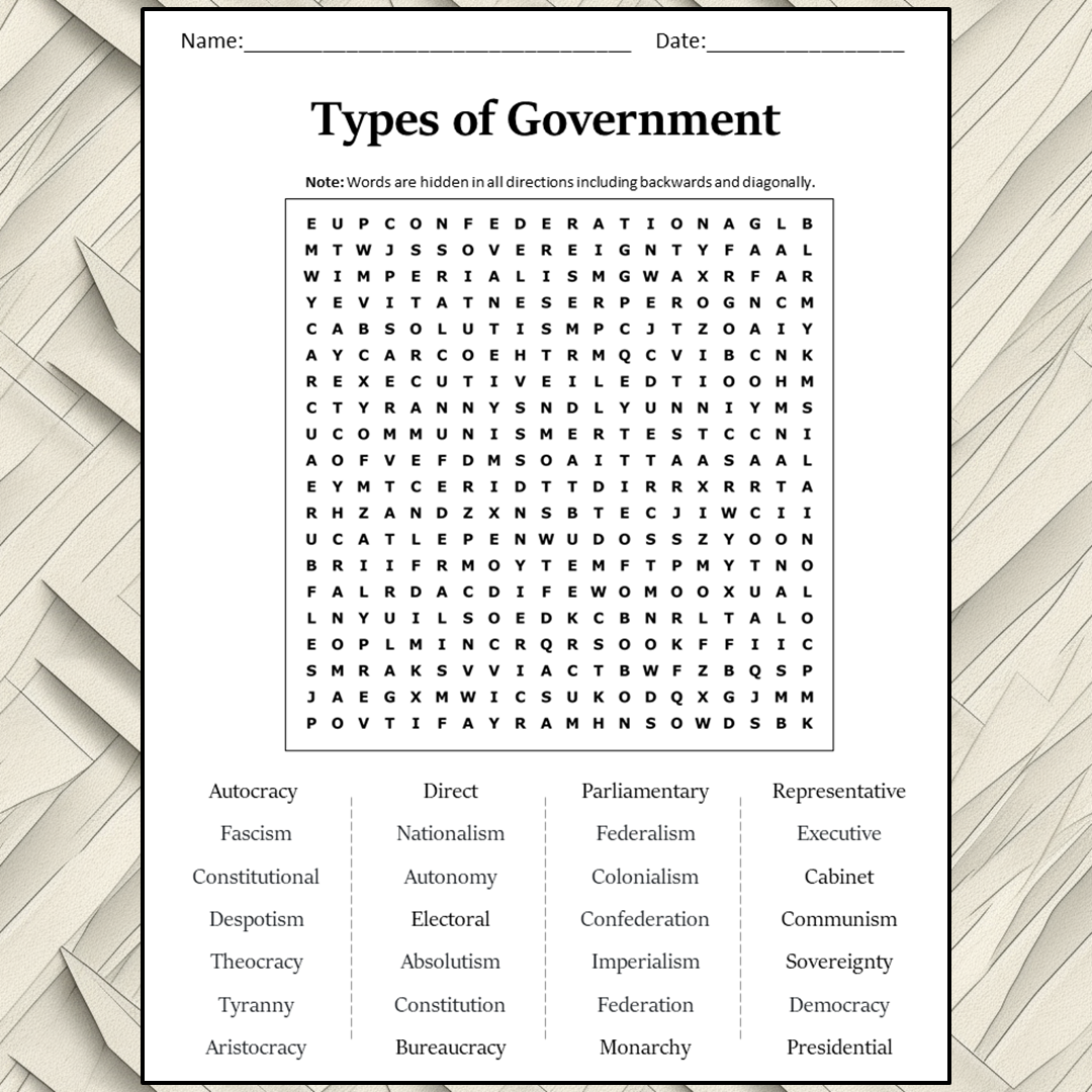 Constitution Day Word Search By Ms Social Studies Teacher Worksheets Library Worksheets Library