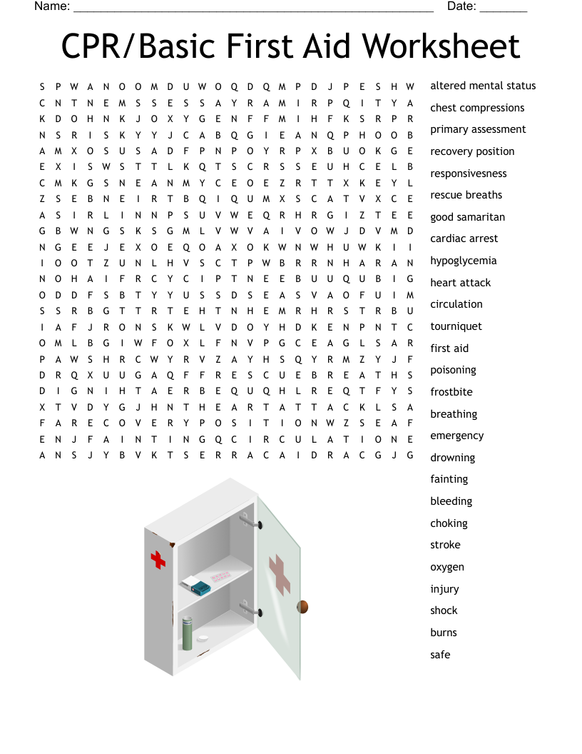 Cpr Printable Word Search