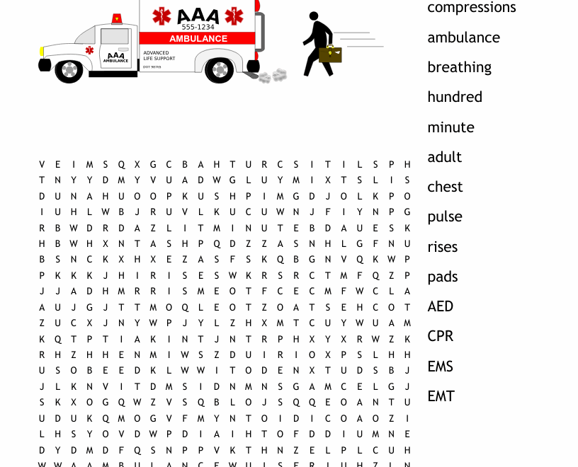 CPR Word Search WordMint