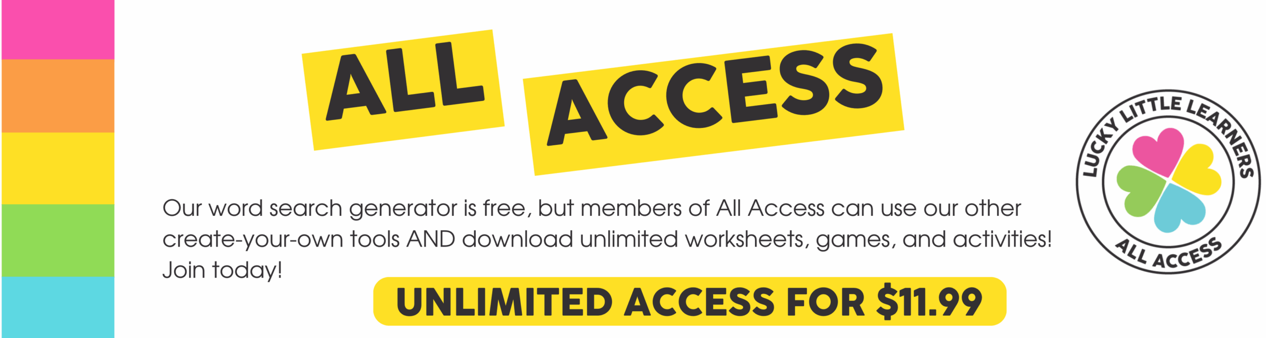 Create Your Own Word Search Sample Lucky Little Learners Create Your Own Word Search Sample Lucky Little Learners