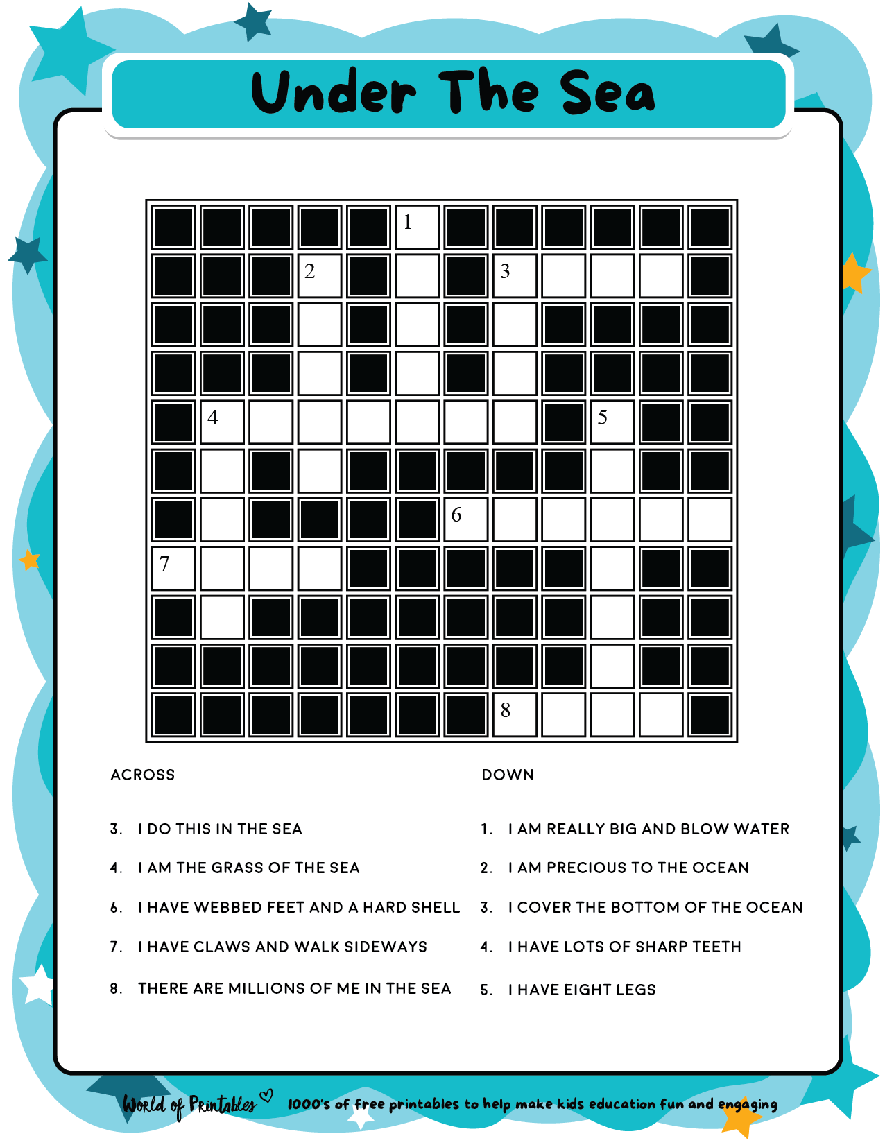 Word Search Printable Dltk
