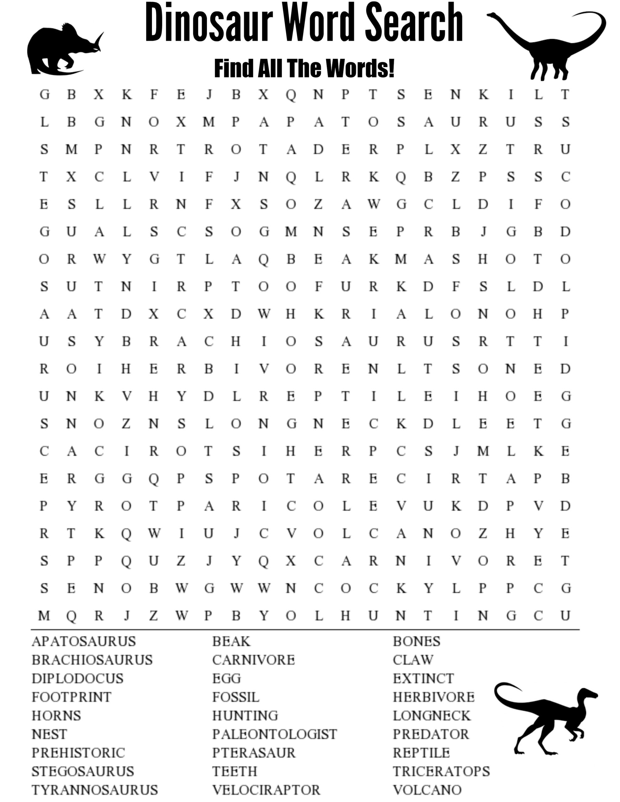 Cute Kid s Dinosaur Word Search Thrifty Mommas Tips Cute Kid s Dinosaur Word Search Thrifty Mommas Tips
