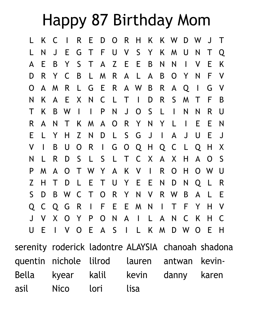 DANNY THE CHAMPION OF THE WORLD Word Search WordMint