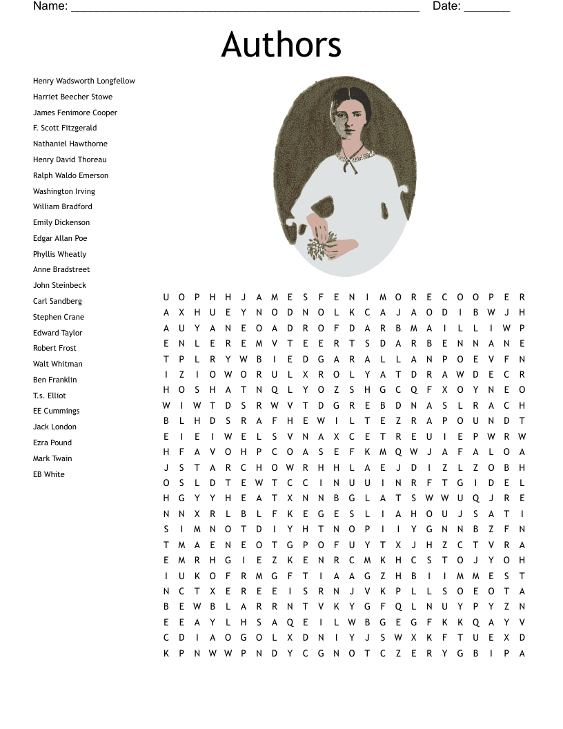 DARK ROMANTICISM Word Search WordMint