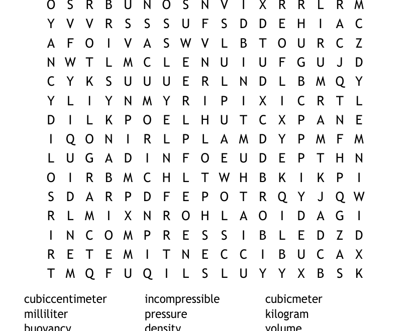 Density Word Search WordMint