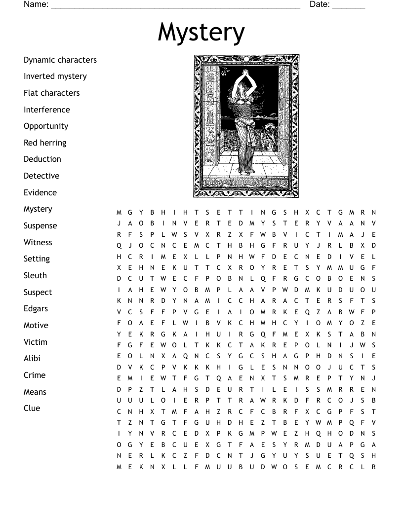 Detective Word Search WordMint