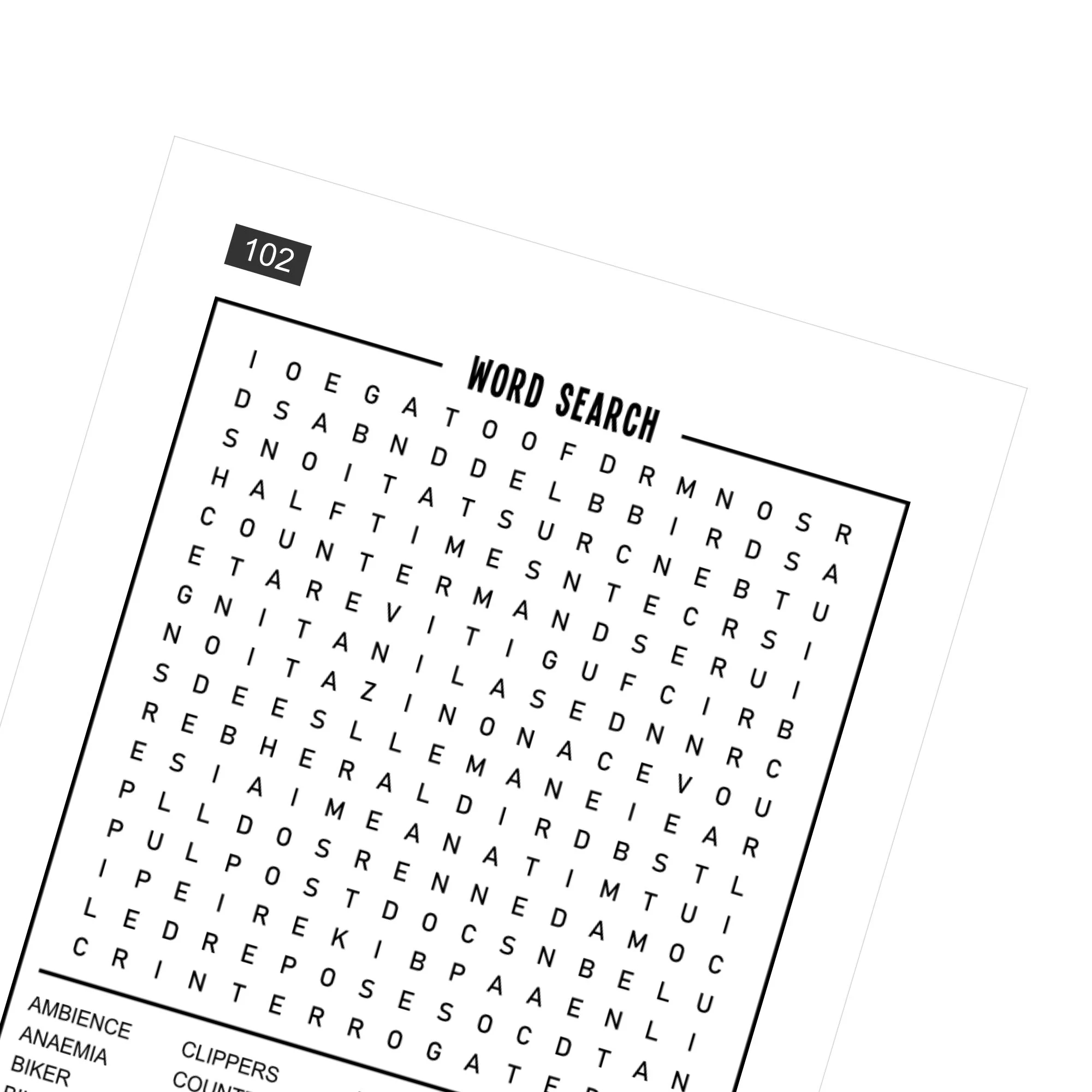 Digital Download 100 Printable Word Search Puzzles For Adults Seniors Large Print Activities Games Includes Solutions Printable Pages Etsy