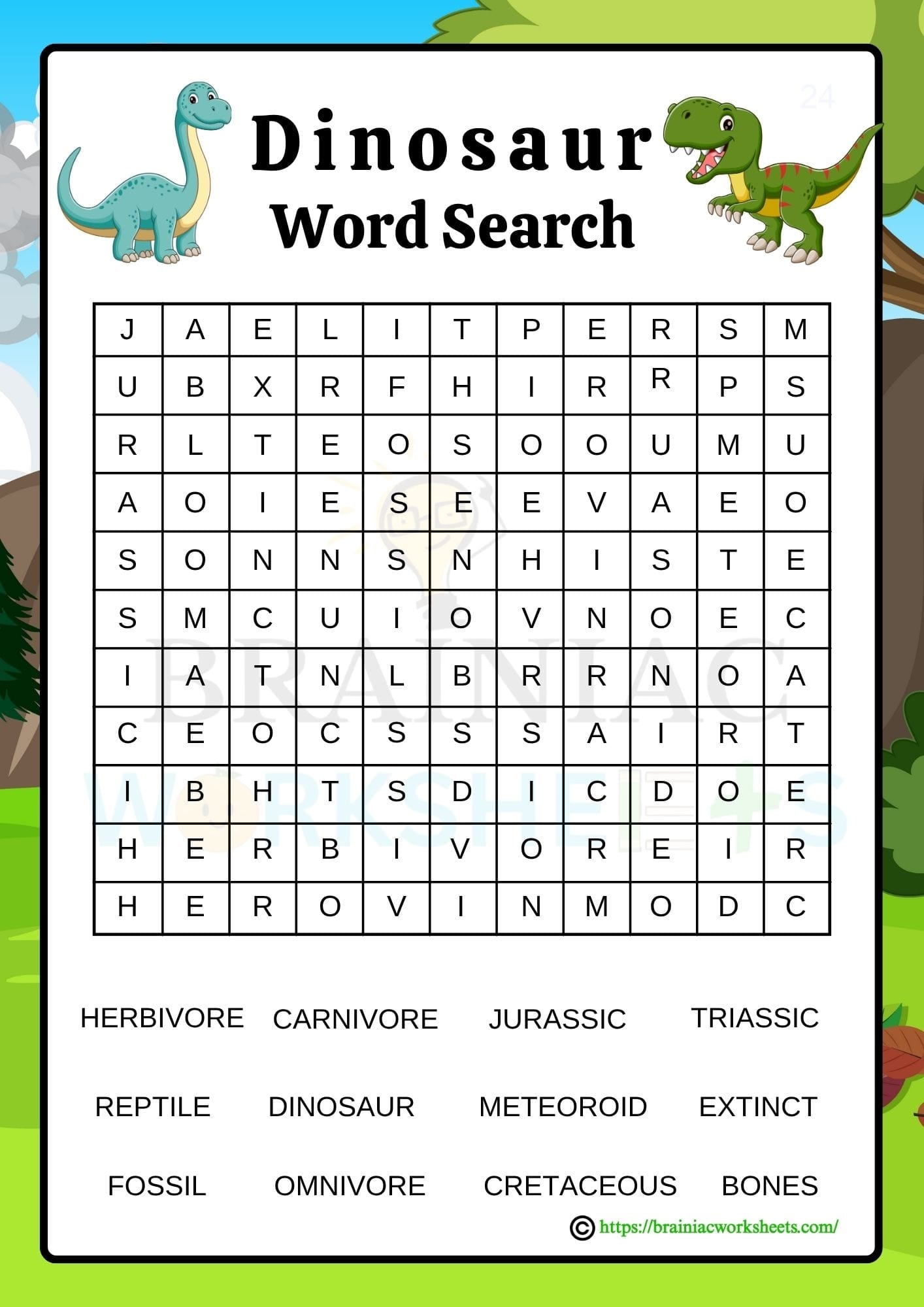 Printable Word Search Sciene