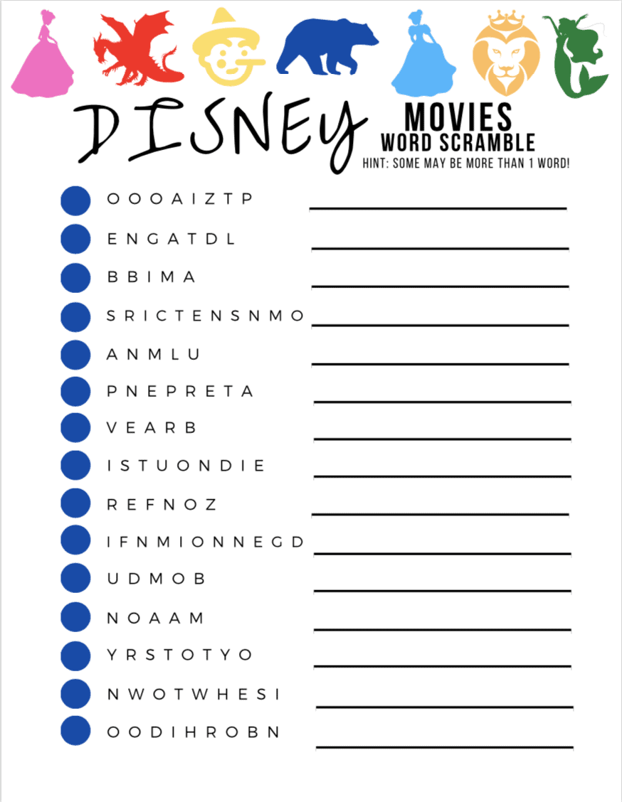 Easy Word Search For 9 Year Olds Printable
