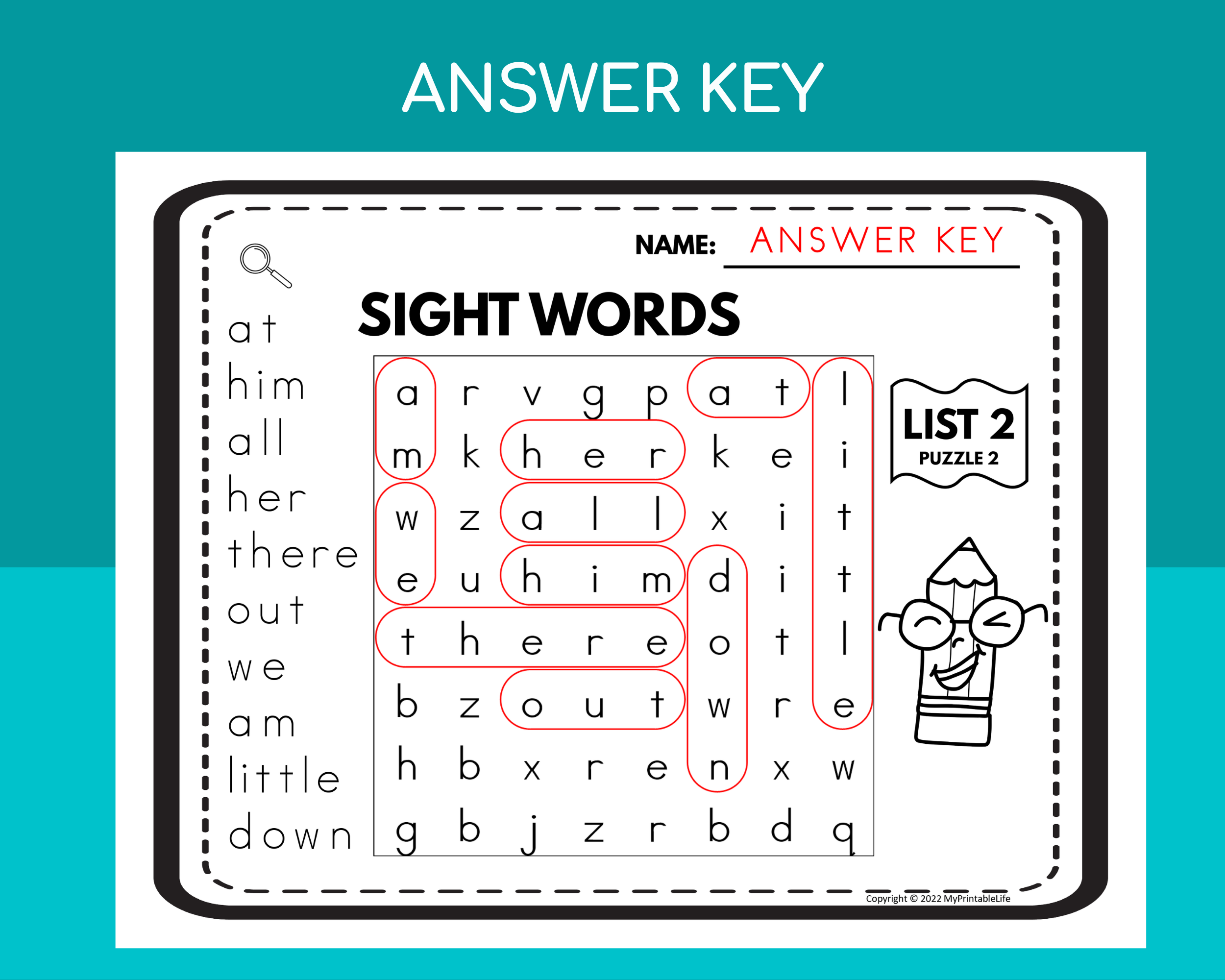 Dolch Sight Words Word Search Freebie Made By Teachers