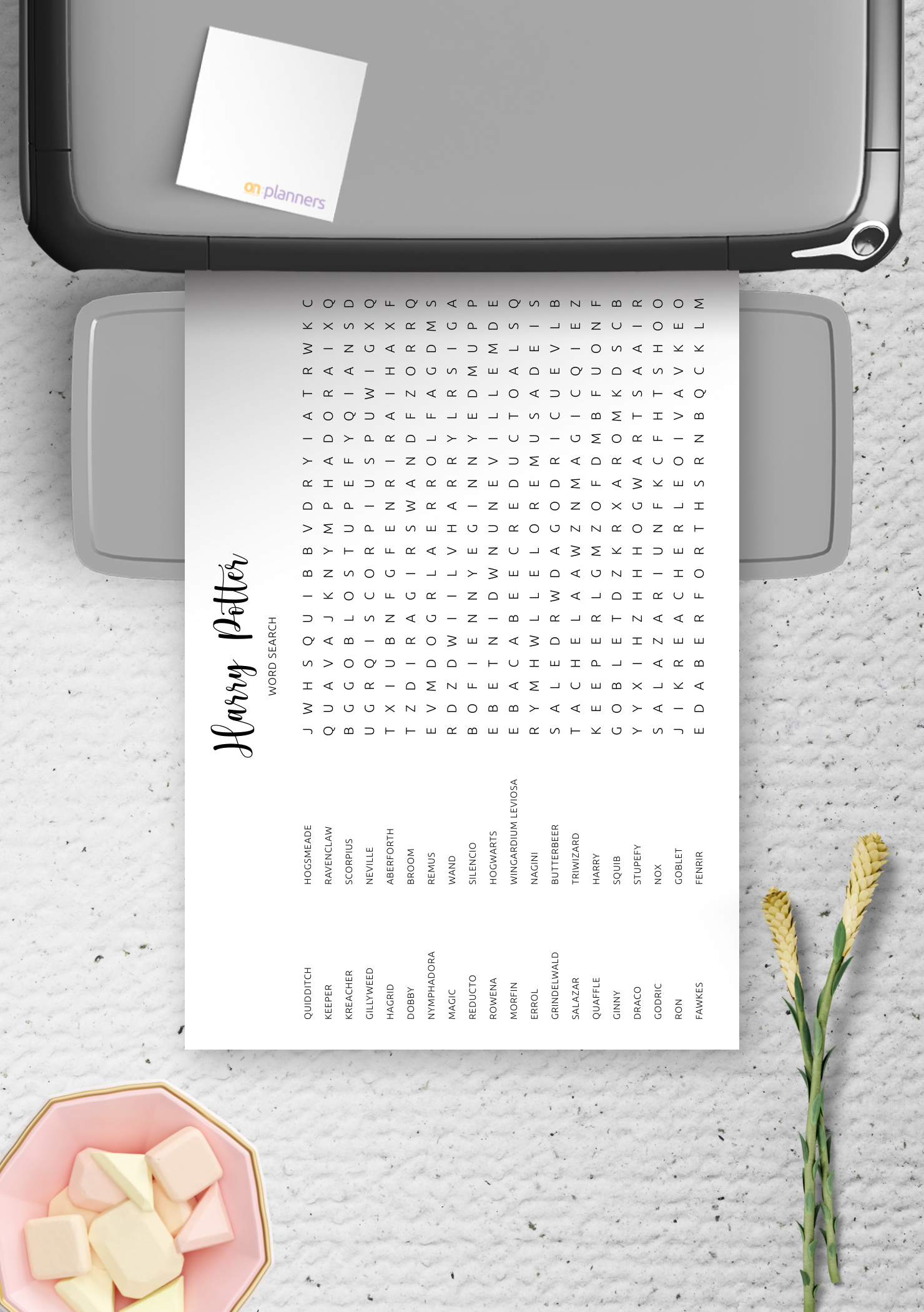 Download Harry Potter Word Search Printable In PDF