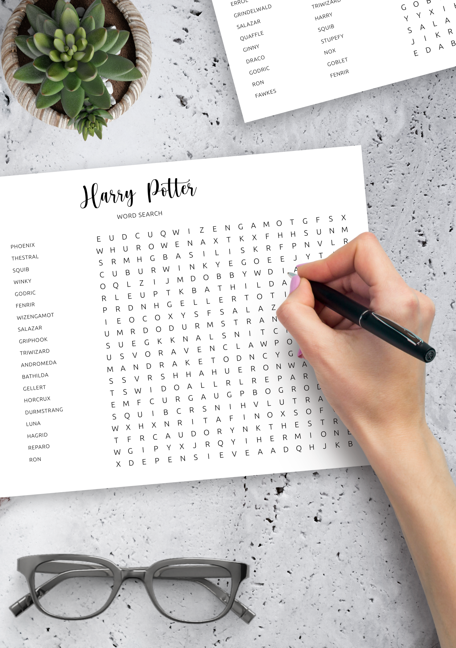Download Harry Potter Word Search Printable In PDF