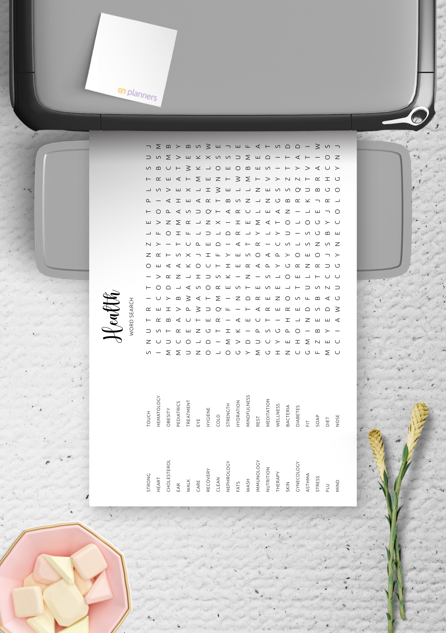 Download Printable Health Word Search In PDF