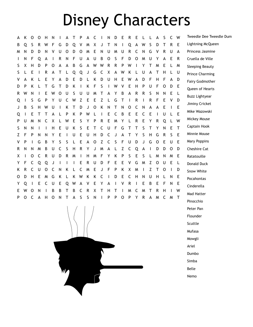 Dumbo Word Search WordMint