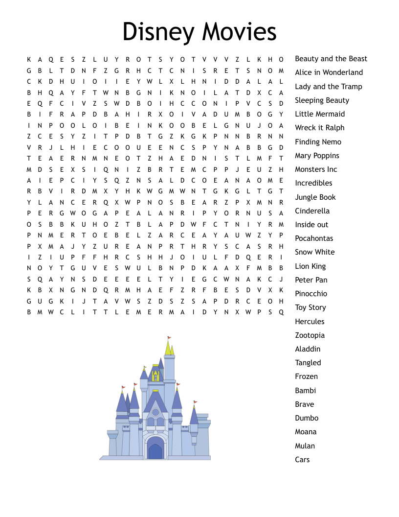 Dumbo Word Search WordMint