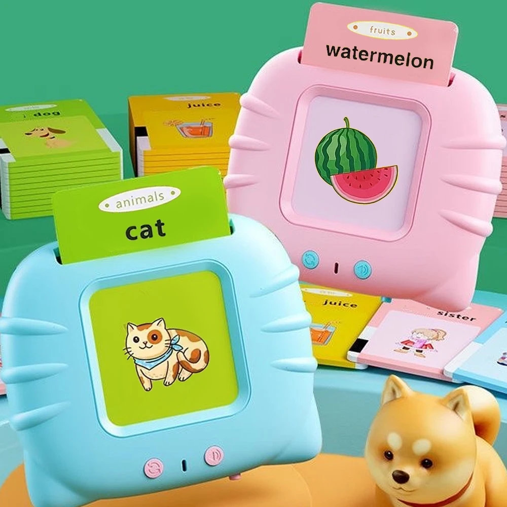 early education flash card learning toys talking flashcards for kids preschool english electronic audio book machine gift aliexpress
