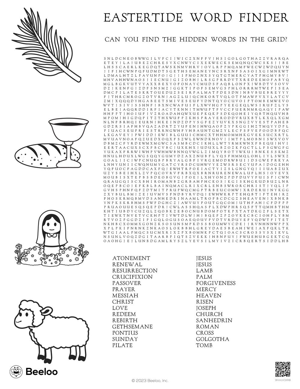 Easter themed Word Searches Beeloo Printable Crafts And Activities For Kids
