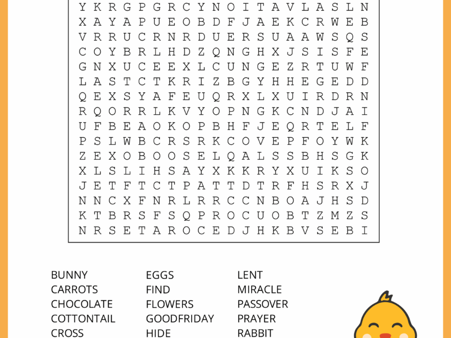 Easter Word Search Free Printable PDF Puzzles Free Printables Monograms Design Tools Patterns DIY Projects