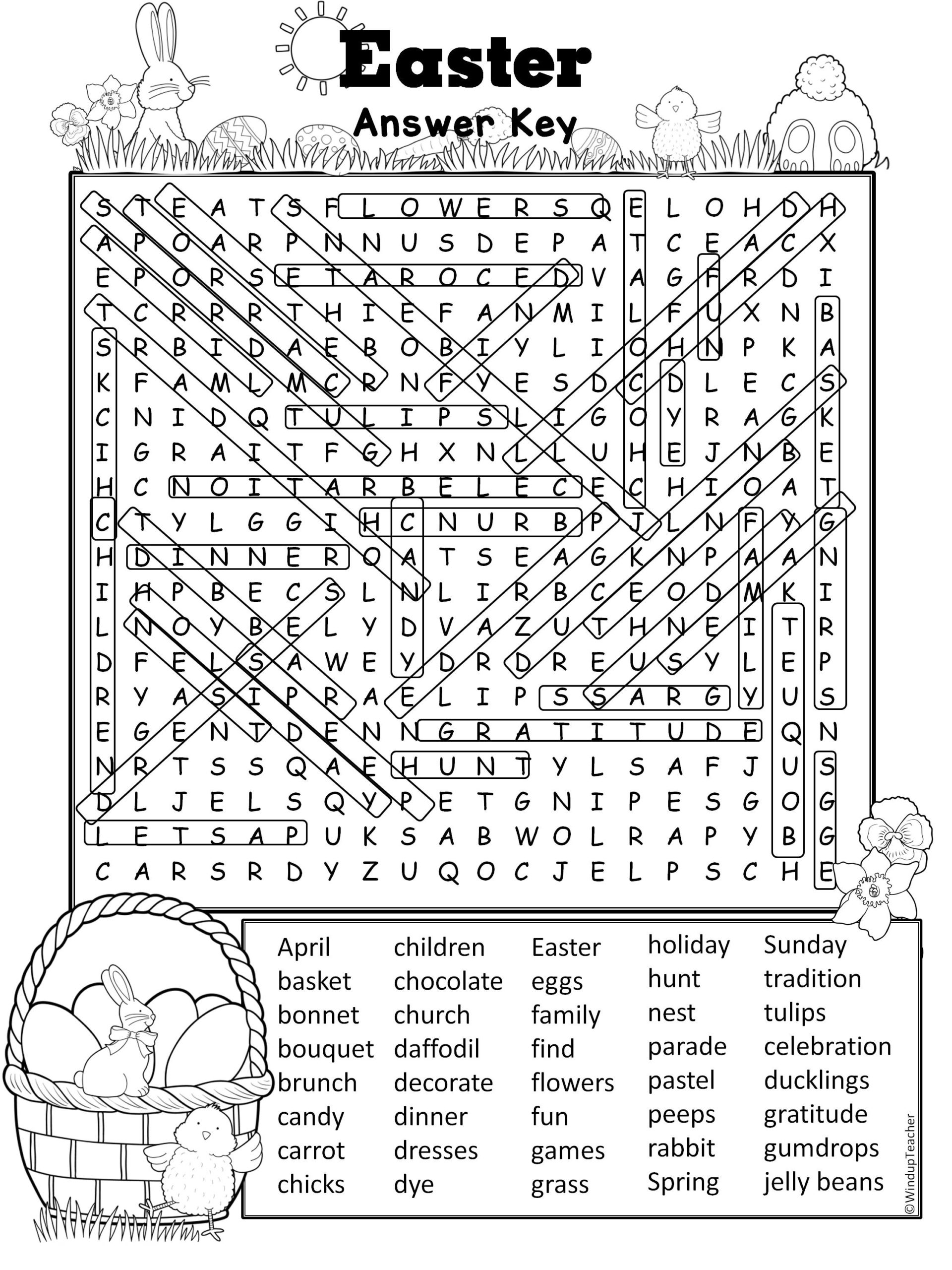 Easter Word Search Hard For Grades 5 To Adult Made By Teachers