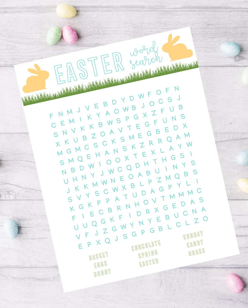 Hard Easter Word Search Printable